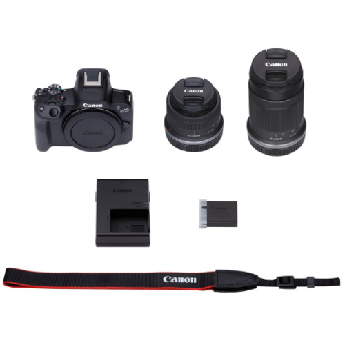 キヤノン デジタル一眼写真機 EOS R50 ダブルズームキット 黒いこと