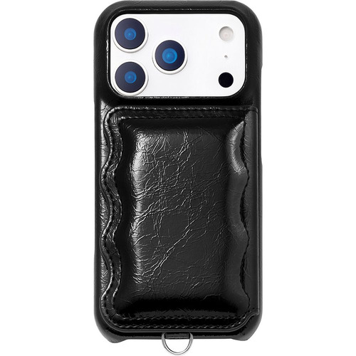 ティーガイア Volume Wavy Puff(black) for iPhone17 Pro UNI-25MP-WPBK