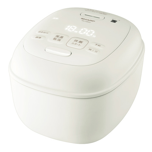 シャープ KSCS05J ジャー炊飯器 3mm厚釜＆球面炊き 3合炊き ホワイト
