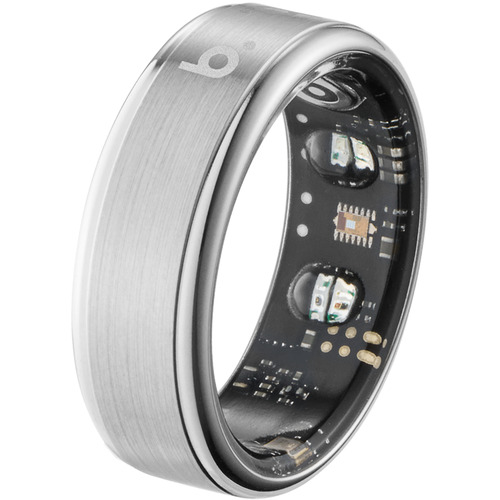 b.ring B095SSV2 G2モデル スマートリング ステンレススチール AI 健康管理 睡眠管理 サイズ 9 b.ring G2 Bluetooth対応 シルバー
