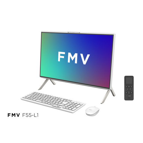 富士通 デスクトップPC FMV Desktop F FMVF55L1WA[23.8型 | フルHD | Ryzen 5 | 16GB | 512GB | Windows 11 | Office OP付 | ホワイト]｜マツヤデンキ店