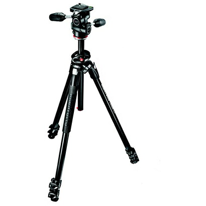 マンフロット MK290DUA3-3W 290DUAL軽銀三脚架+3通い路雲台一揃いの道具