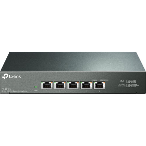 TP-LINK TL-SX105 JP 全ポート10G対応 5ポート スイッチングハブ マルチギガビット アンマネージ プラグ&プレイ 金属筐体 5年保証