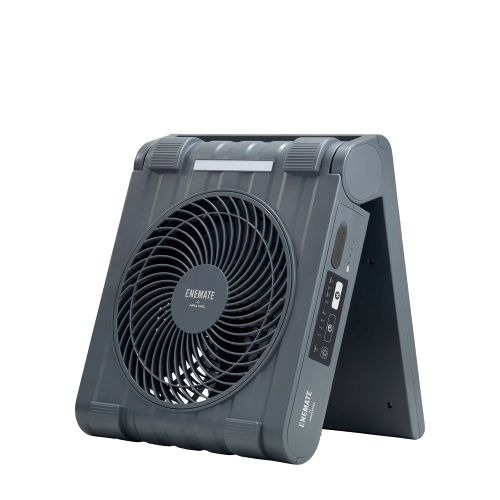 APIX APF-565L(GY) ソーラーパワーファン 一元管理バンパー申し受ける 雨合羽遣りくち 可動性蓄電池にもなる 黒いこと