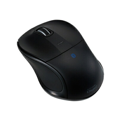 ナカバヤシ MUS-BKT111BK Bluetooth 静音3ボタンBlue LEDマウス ブラック