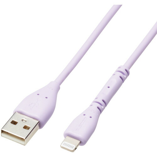 セール特別価格 72%OFF エレコム MPA-UALPSE10PU USB-A to Lightningケーブル イージーグリップ 1.0m パープル