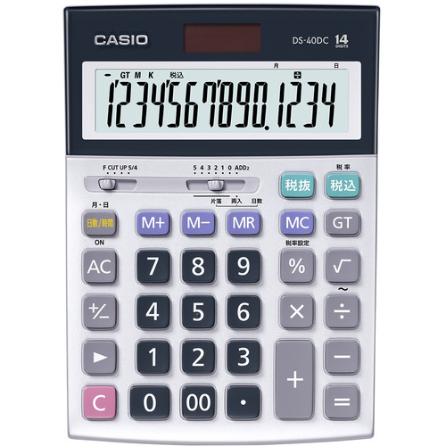 カシオ計算機 DS40DC 電卓 CASIO 14桁デスク