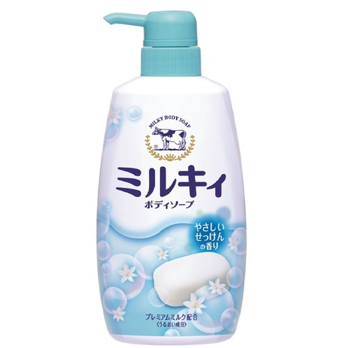 牛乳石鹸 ミルキィBSやさしいせっけんポンプ付550ML ミルキィ