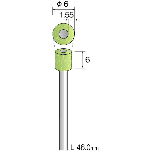 Minimo ビトリファイドダイヤモンドバー#170 Φ6 JA1207 ケイ6MM 852-7803 ミニター｜マツヨシ 店