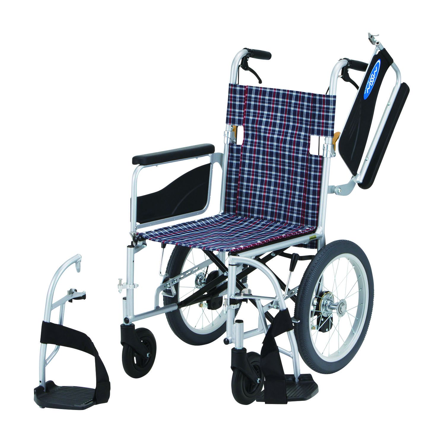 車いす（介助・アルミ）背折れ・多機能 NEO-2W（420MM） 1台 日進医療器 24-3993-01｜マツヨシ 店