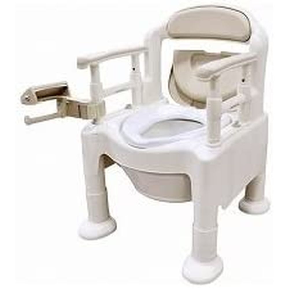 ポータブルトイレＦＸ－ＣＰちびくま 533-593（カタテデキレル） 医療 看護 クリニック 病院 安寿