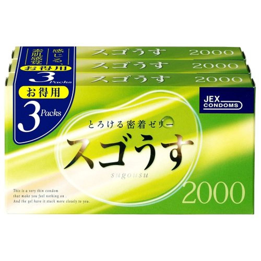 スゴうす２０００（３Ｐ） 12個入りX3P 【&times;40セット】 ジェクス病院 医療 看護 クリニック｜マツヨシ 店