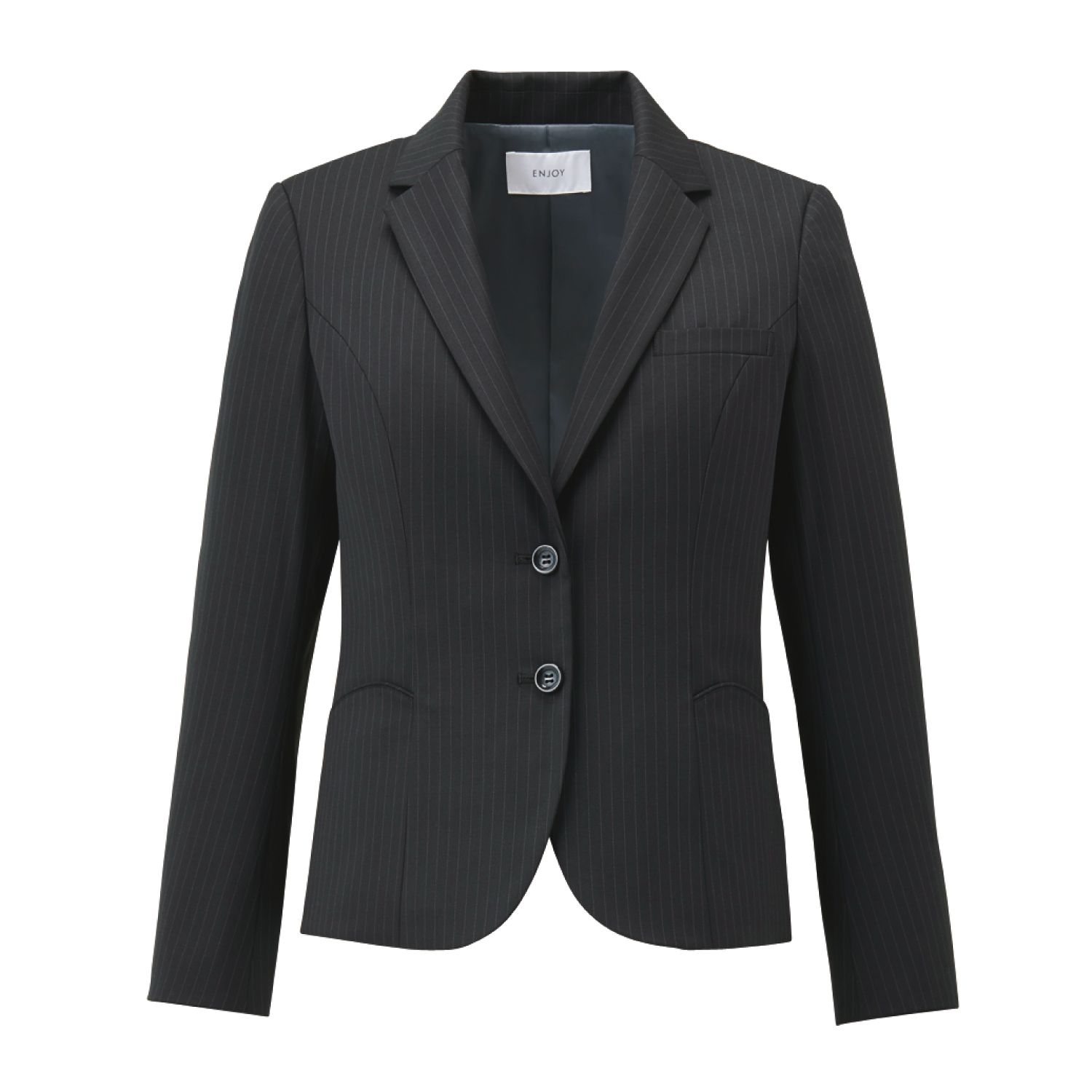 ジャケット レディス用 EAJ711-510 ブラック １５号 カーシーカシマ 看護師 ナース 病院 病棟 事務 ユニフォーム 制服