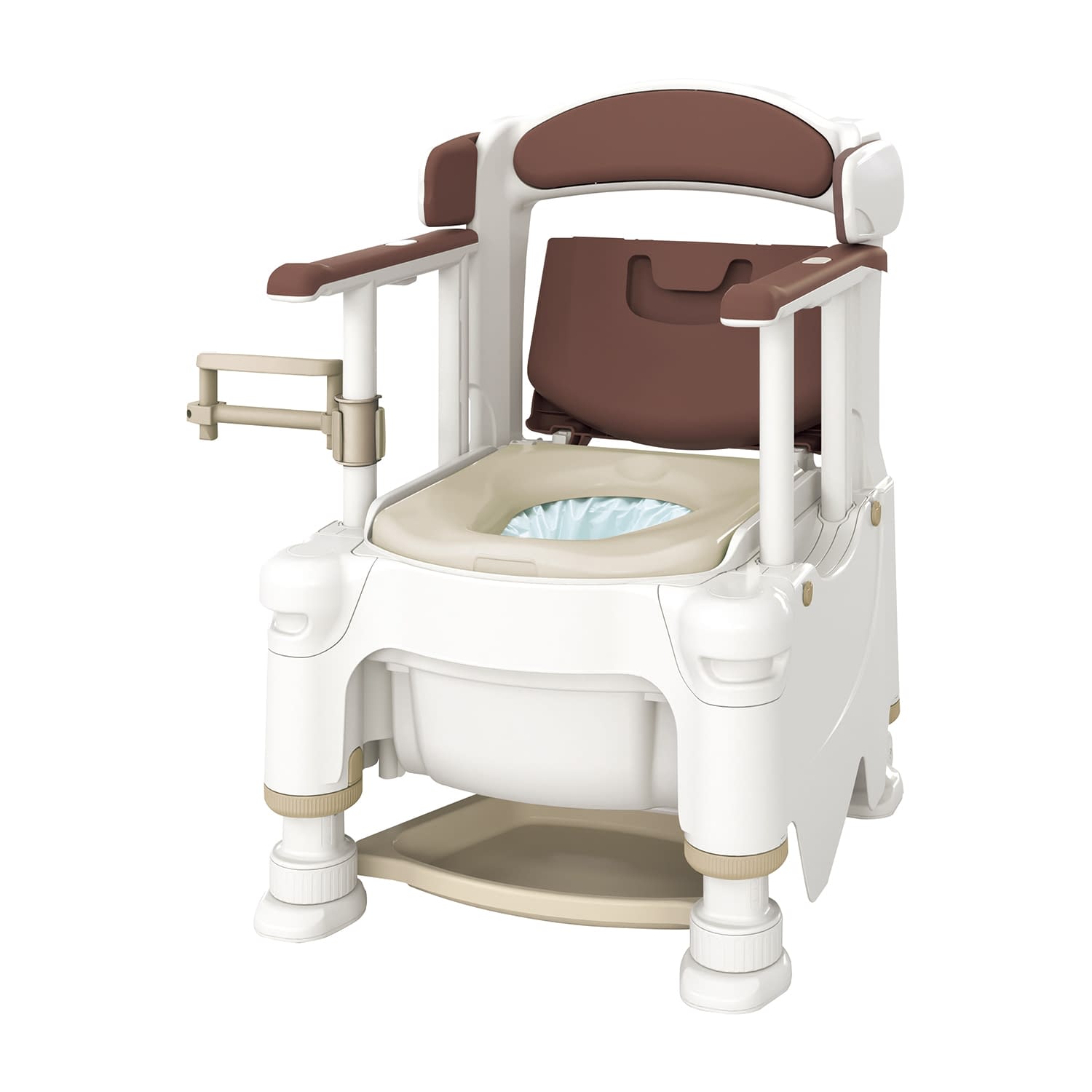 ポータブルトイレFX-30 快適脱臭 532-974(アースブラウン) 1台 アロン化成 アースブラウン 25-4671-05 トイレ ポータブルトイレ 樹脂製
