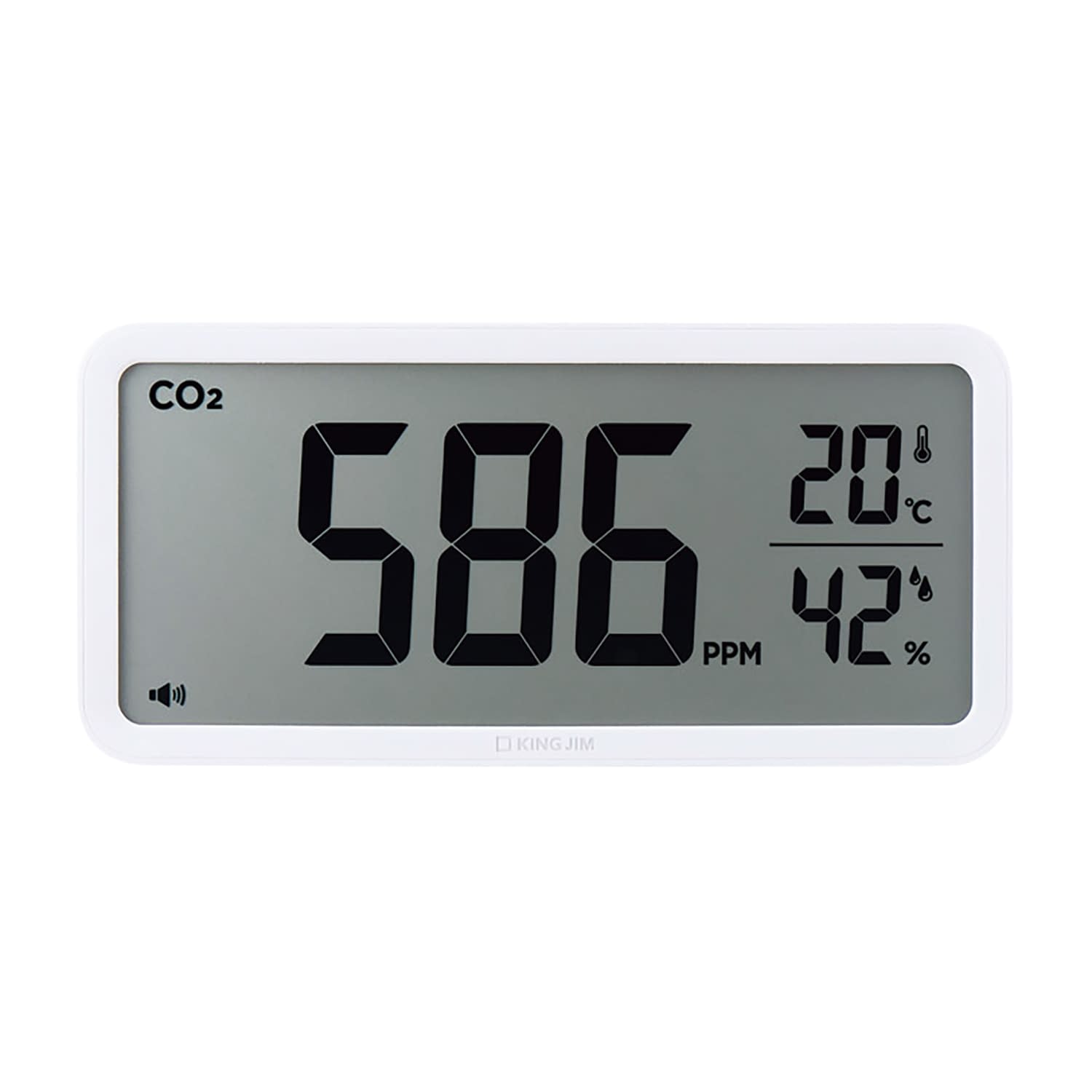 ザラージ CO2モニター CD100シロ 1個 キングジム 白 25-7010-00 手指消毒器 薬液ディスペンサー