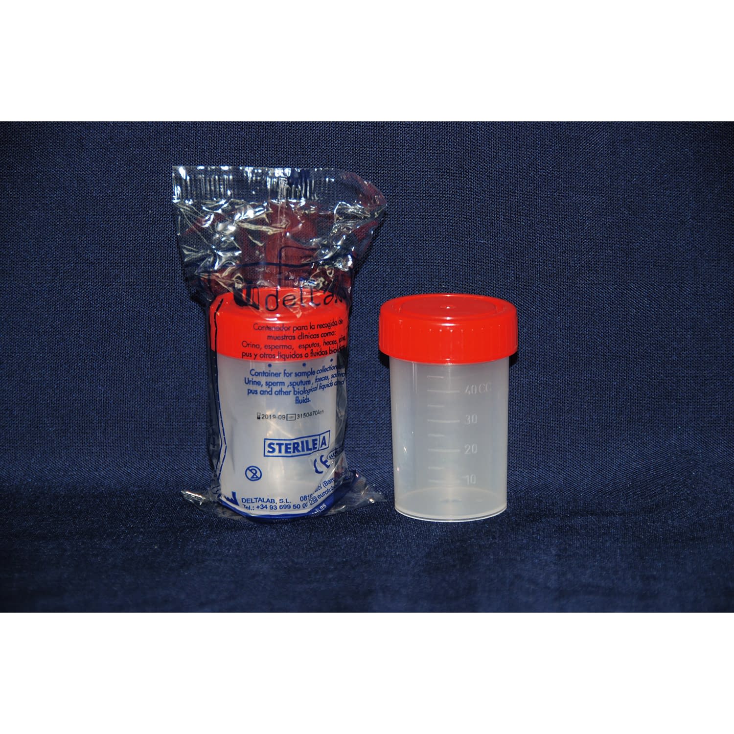 クリーンコンテナ滅菌(個装)60ml 07-9526GS-1(200コ) 1箱 DELTALAB キャップ＝レッド 25-6101-00 クリ�
1ff8
�ンコンテナ 検体保存容器