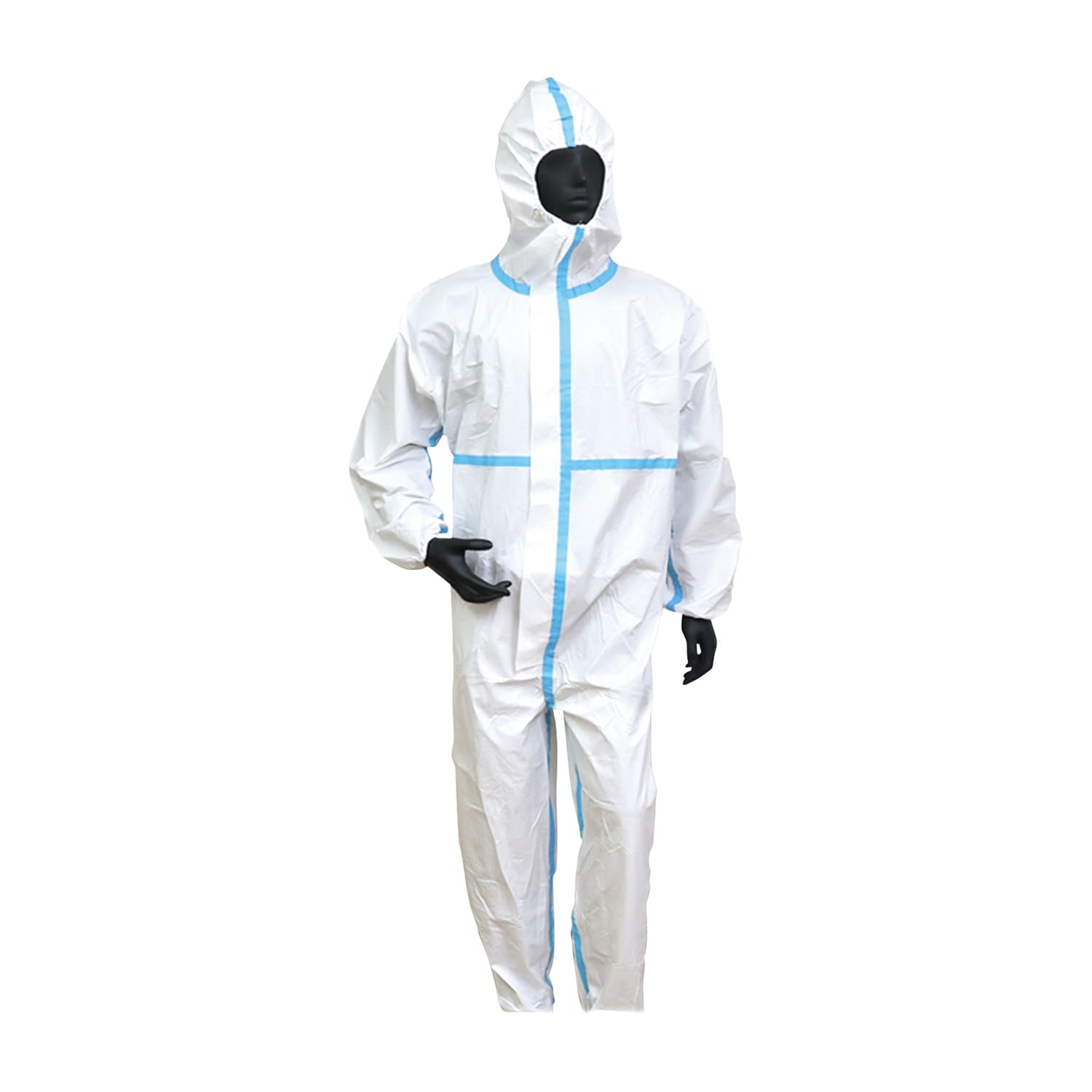 医療用科学防護服 TBS-B10(M)ホワイト 50枚 つばさ 25-6935-02 感染防止衣 防護ガウン 防護服|マツヨシ 店