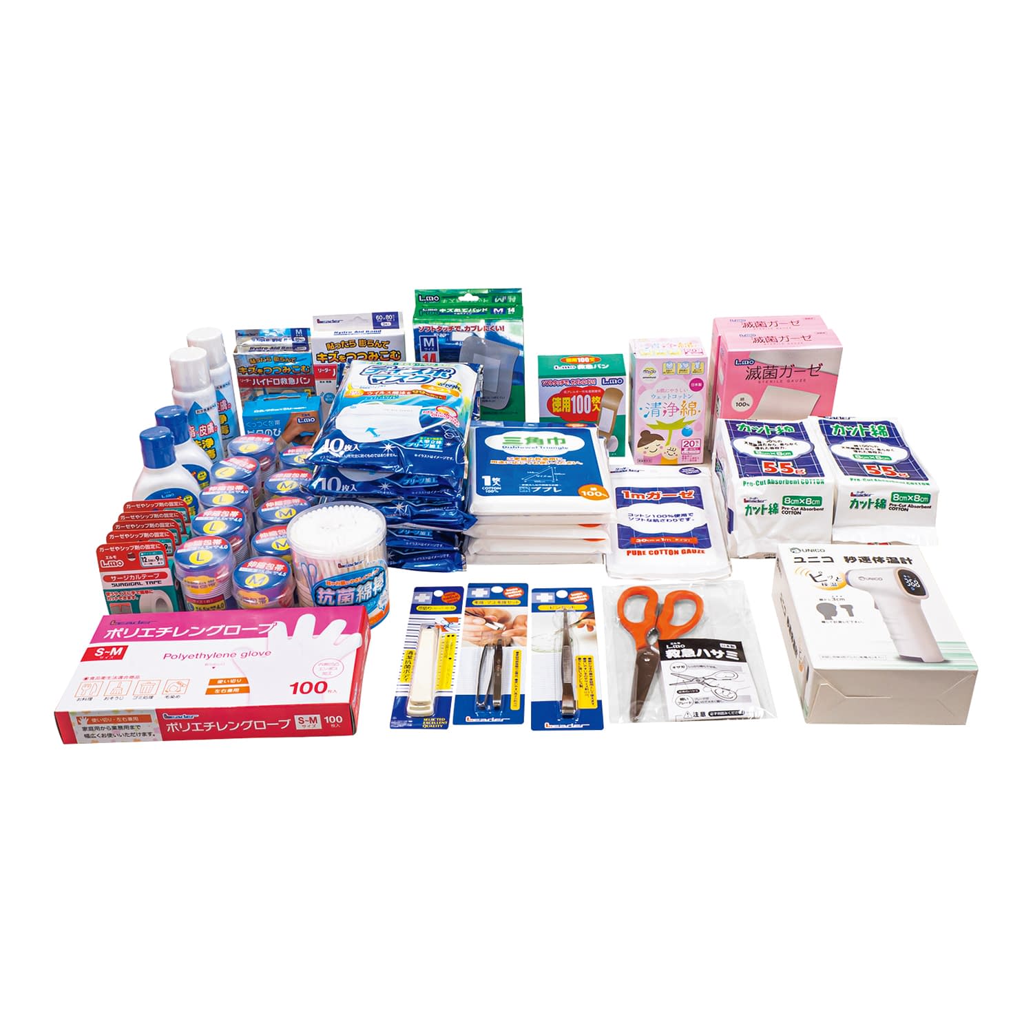 LEアルミ防災用救急セット 782618(50ニンヨウ) 1式 日進医療器 25-4547-00 救急セット|マツヨシ 店
