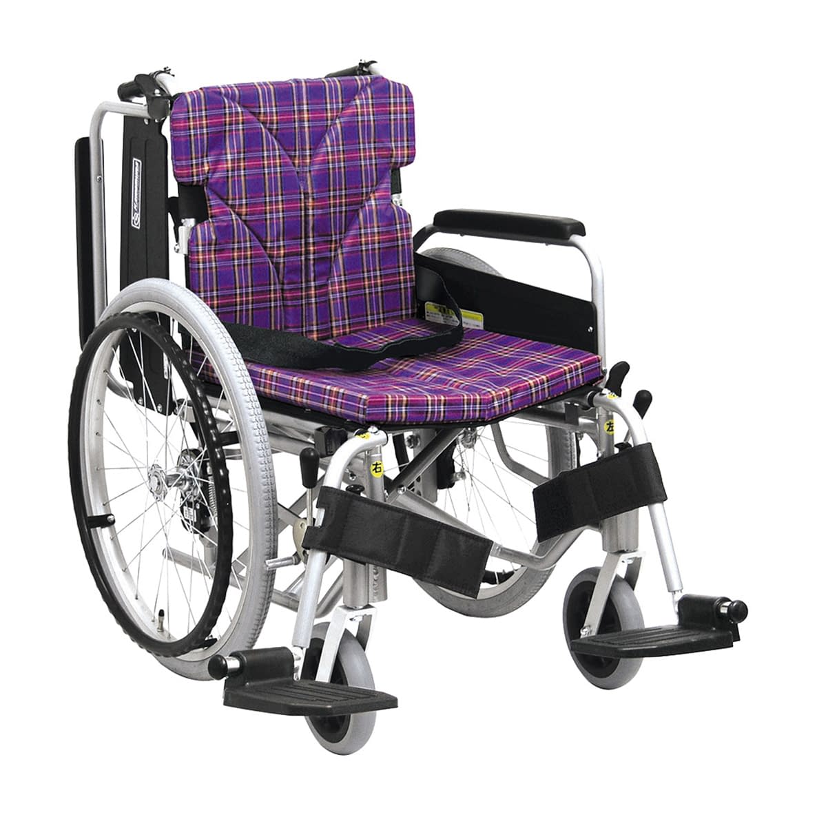 車いす（自走用・アルミ製）背折れ式 KA822-38B-M カワムラサイクル｜マツヨシ 店