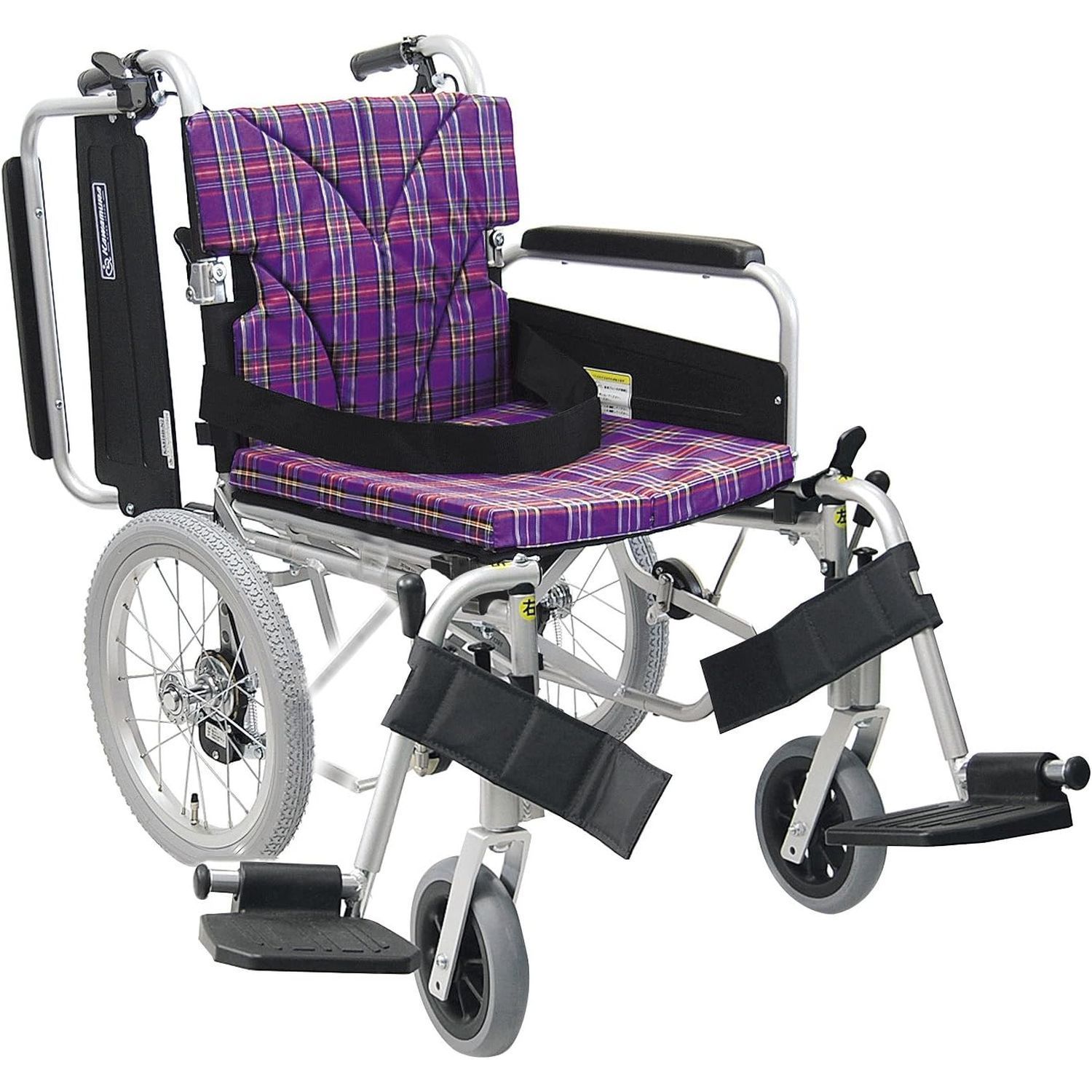 車いす（介助用・アルミ製）背折れ式 KA816-38B-LO カワムラサイクル