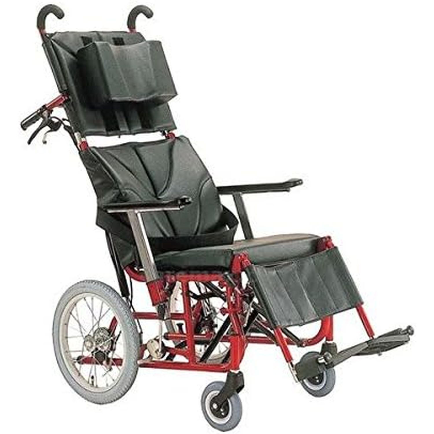 ティルトリクライニング車いす KPF16-42ABFカイジョ・アルミ カワムラサイクル|マツヨシ 店