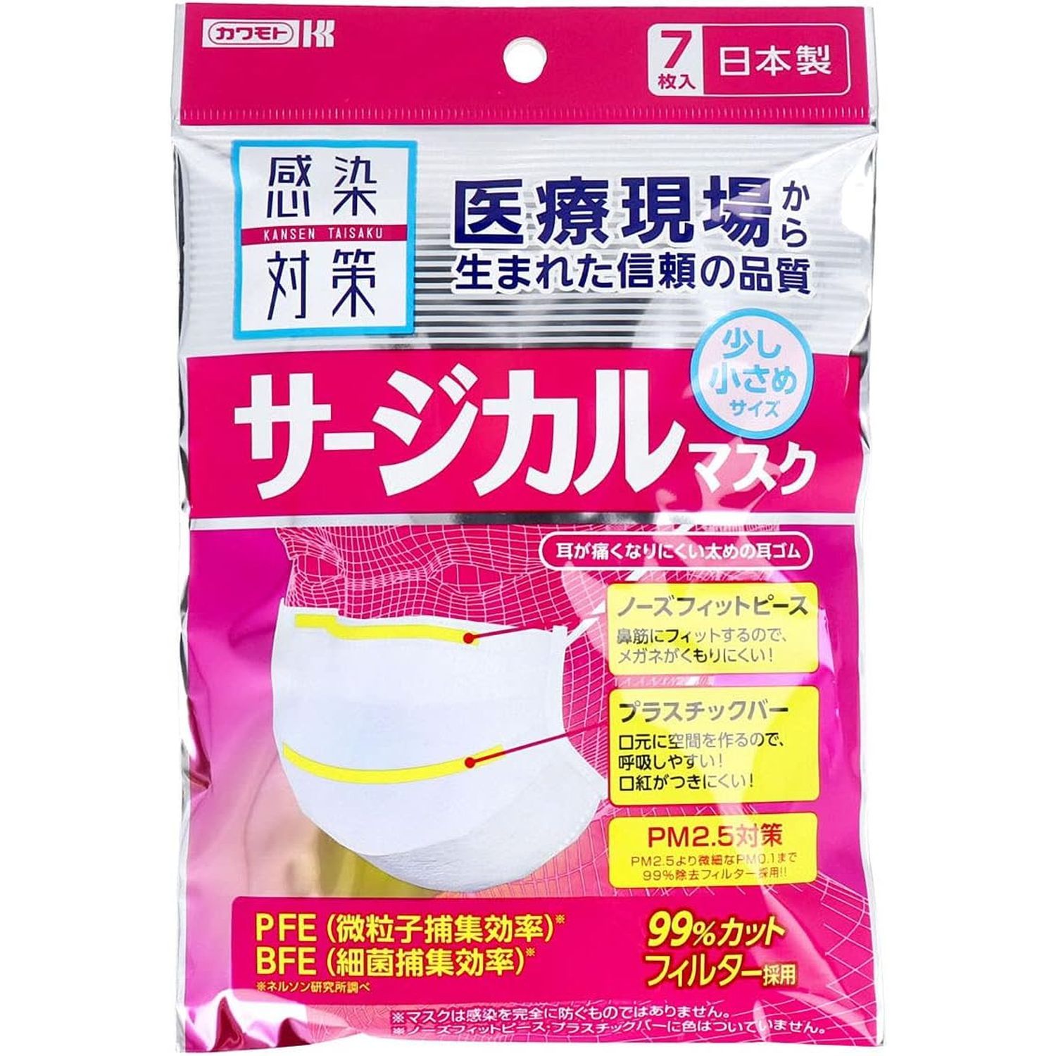 【楽天市場】感染対策サージカルマスク 小さめ 036-403441-00 036-403441-00(7マイ) 10袋セット：マツヨシ 楽天市場店