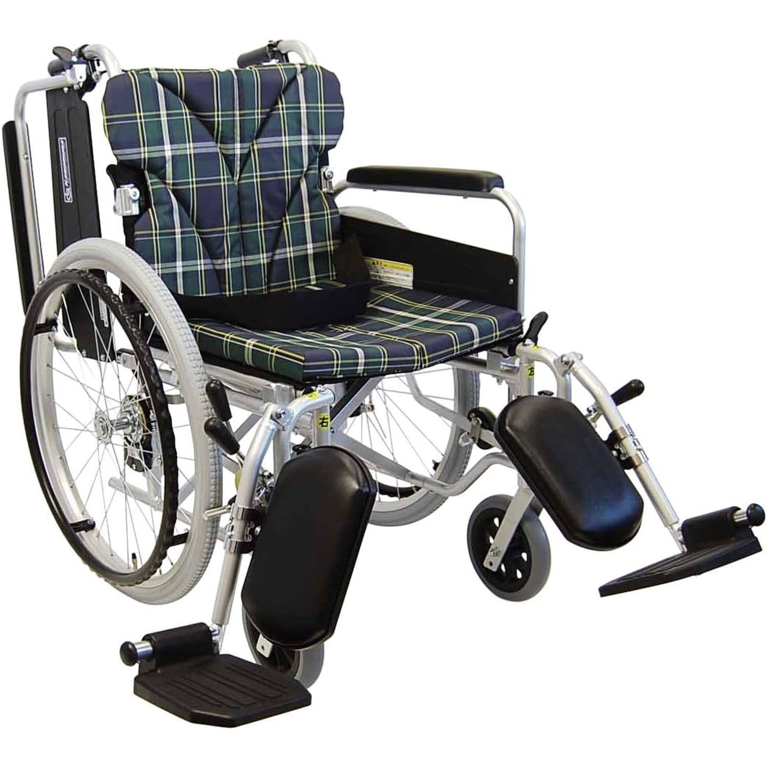 車いす(自走用・アルミ製)背折れ式 KA822-40ELB-M カワムラサイクル|マツヨシ 店