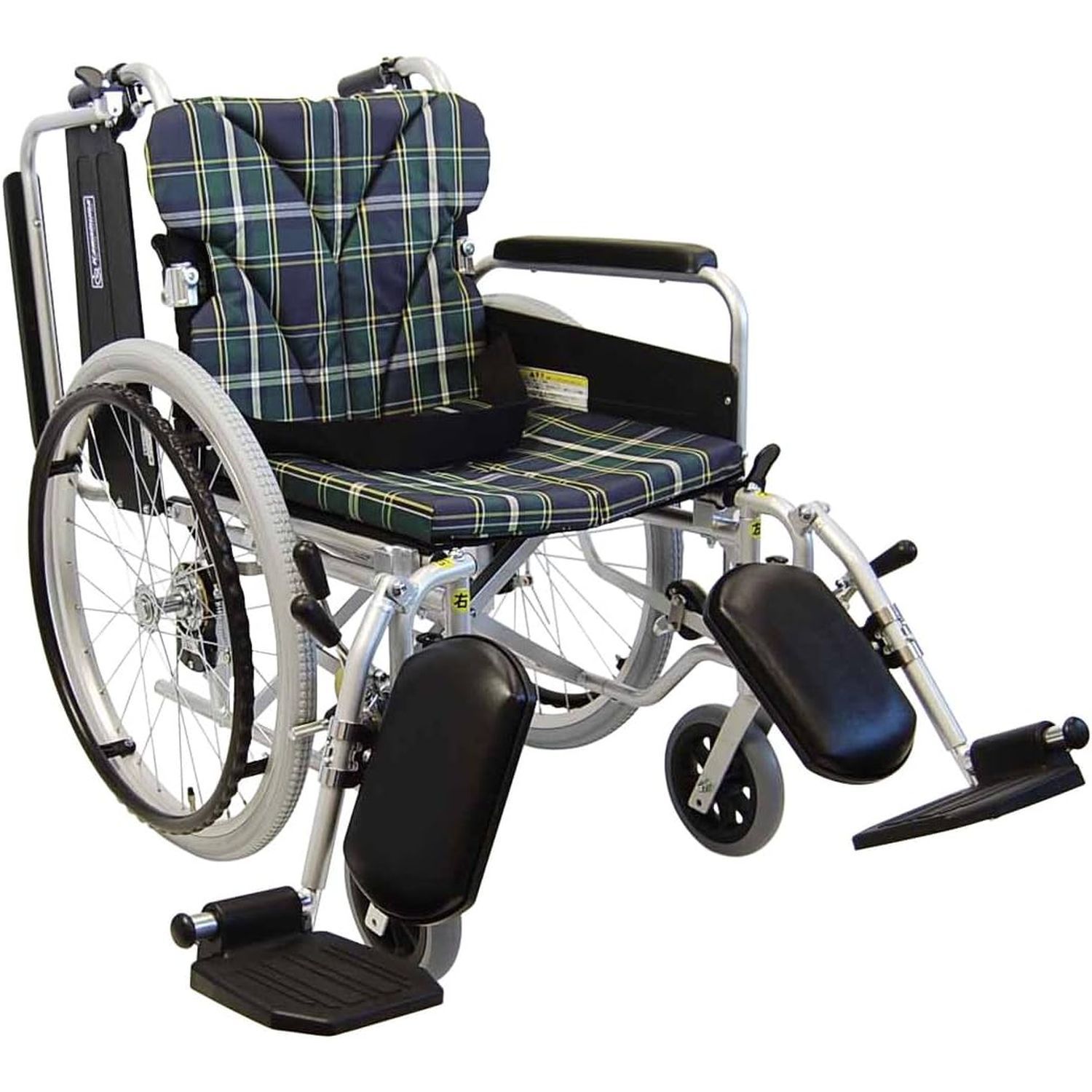車いす（自走用・アルミ製）背折れ式 KA822-42ELB-M カワムラサイクル