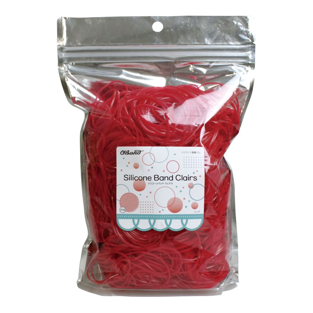 シリコーンバンド クレアス GGS-300-RD（300G）レッド 24-8300-04 松吉医療総合カタログ｜マツヨシ シリコーン ストラップ 医療用品 ワンタッチ 簡単装着 耐久性 フィット感 防水 交換用バンド アクセサリー