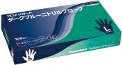 プロテクガードダークブルー手袋L100枚×10 69370