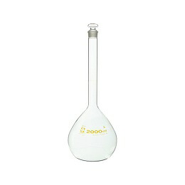 メスフラスコ Sグレード 2L 柴田 020060-2000