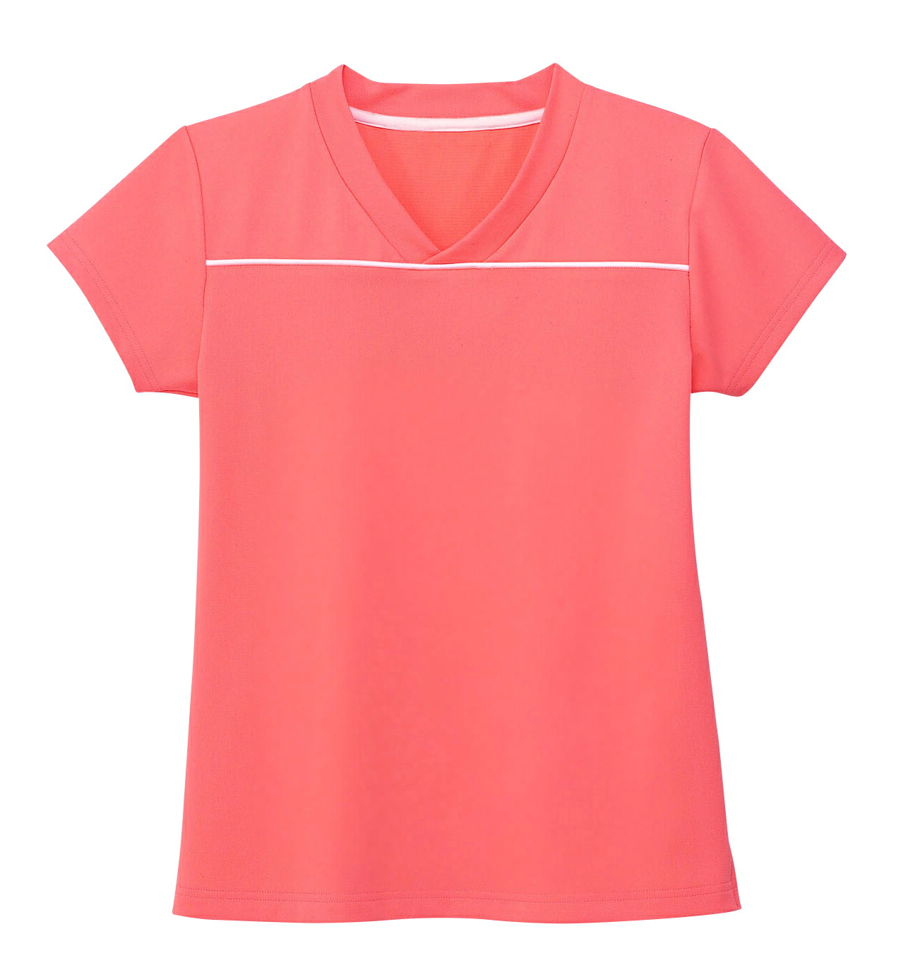 VネックTシャツ 男女兼用 HM1589-14 マンゴーオレンジ カーシーカシマ