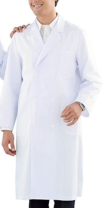 楽天市場 Kazen カゼン メンズ診察衣w型長袖 115 90 ホワイト M マツヨシ 楽天市場店