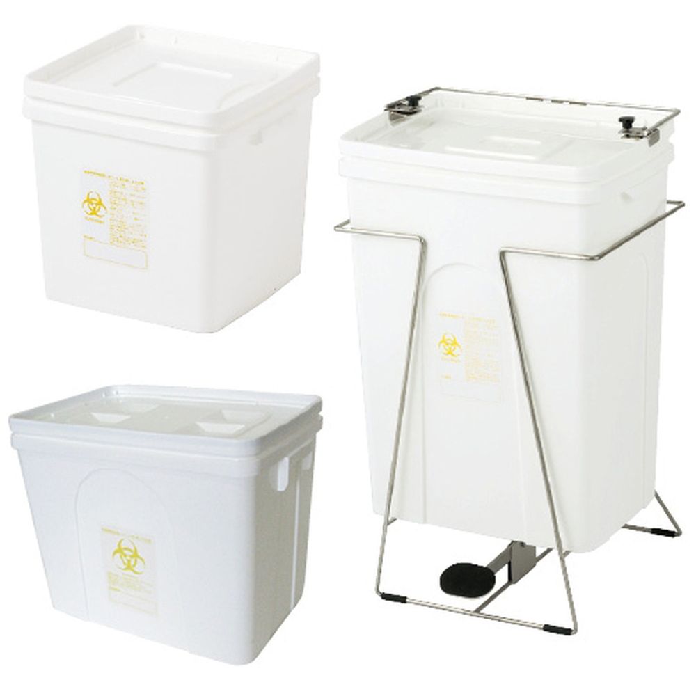 レオペール（感染性医療廃棄物容器） ハザード：黄 50L（432X310X552MM） 20個 ハイピュア 23-5097-0302