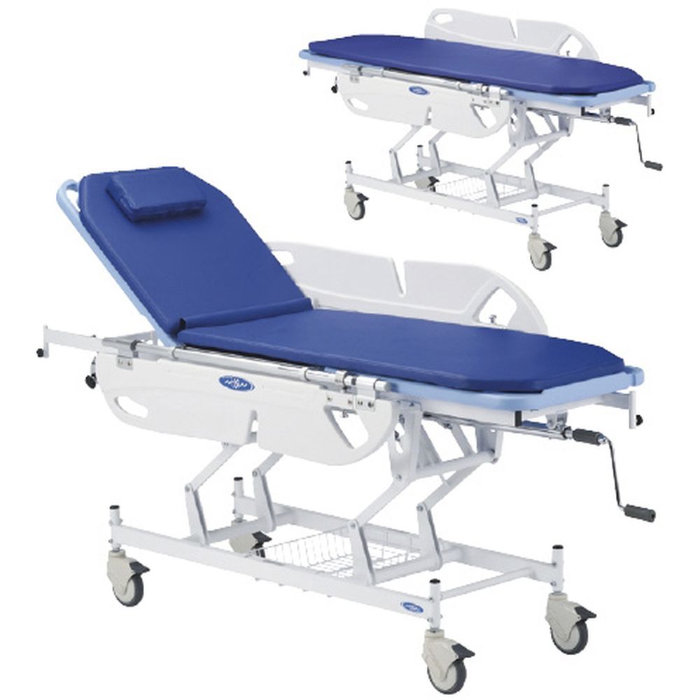 省力昇降式ストレッチャー(エコノミー NBST-210EB(セアゲツキ) 1台 日進医療器 24-3193-01 ストレッチャー 昇降式 移送 医療施設 救急搬送 高さ調整 キャスター付き|マツヨシ 店