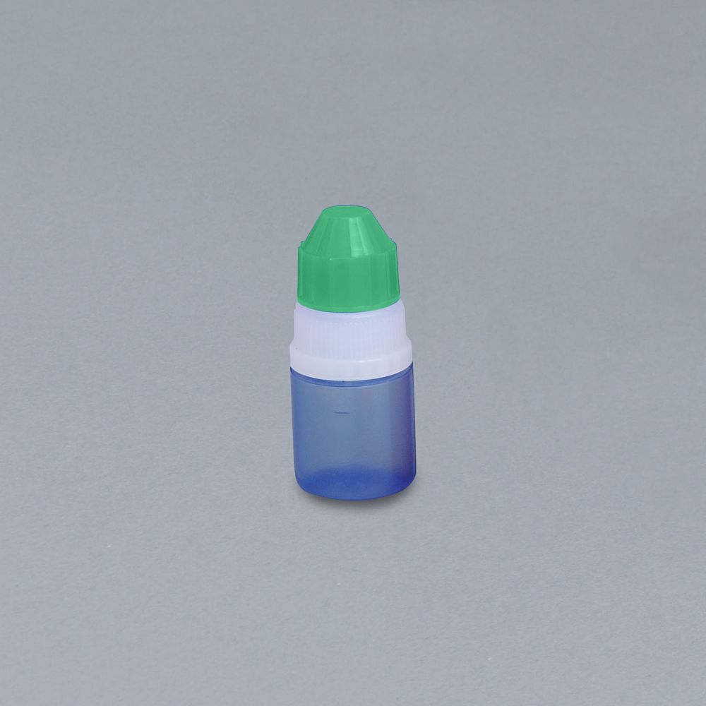 点滴容器ストッパー1号（滅菌済） 本体：コバルト キャップ：緑 5CC（25ホンX10フクロイリ） 1箱 エムアイケミカル 08-3040-0412