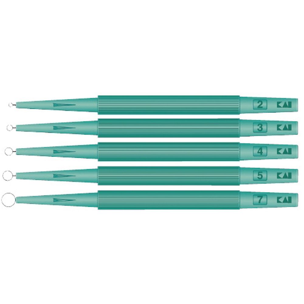 KAI皮膚キュレット MK405（5．0MM）20ホンイリ 1箱 カイインダストリーズ 05-3517-03 皮膚生検ツール 皮膚科専用器具 サージカルインストゥルメント 医療機器専門店 ステンレス製器具 医療用具販売 診療用具 ディスポーザブル製品