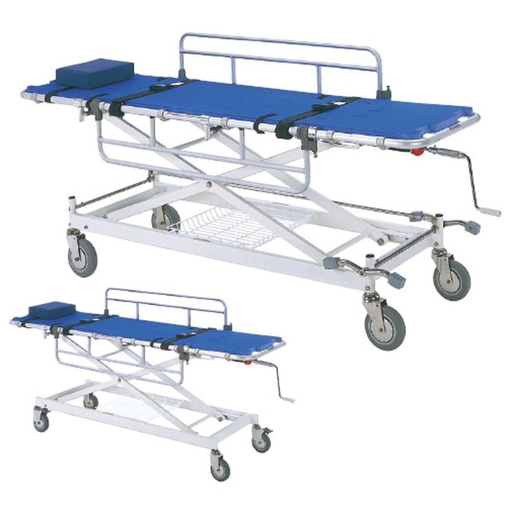 アルミ浴室用ストレッチャー（昇降固定 TY217DS-550（トータルロック） 1台 日進医療器 23-6242-00｜マツヨシ 店