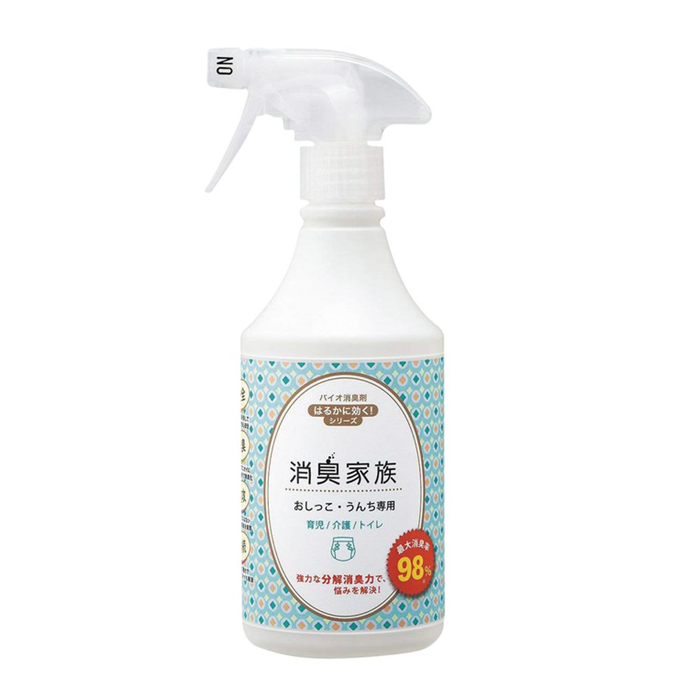消臭家族 おしっこ・うんち専用 500ML 12箱 ユニバース開発 24-7684-00