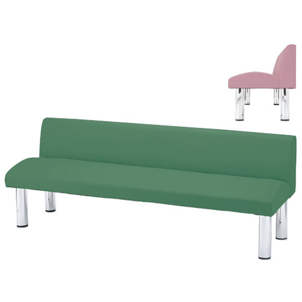 ロビーチェア モカブラウン HKZ-18A(180X59X65CM 1台 ニシキ工業 23-6717-0008|マツヨシ 店