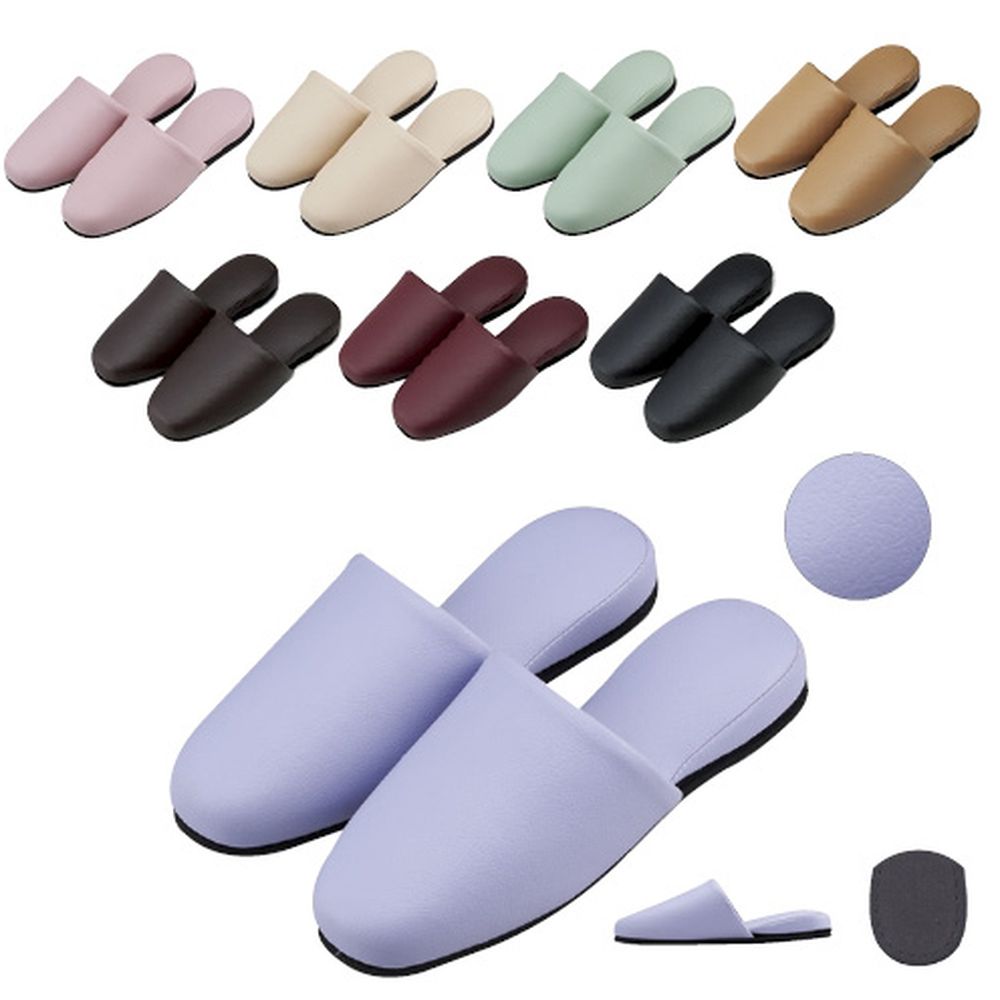 スリッパ（抗菌パステル） ベージュ HP-13（12ソクイリ） 1箱 松吉医科器械 24-2701-0103