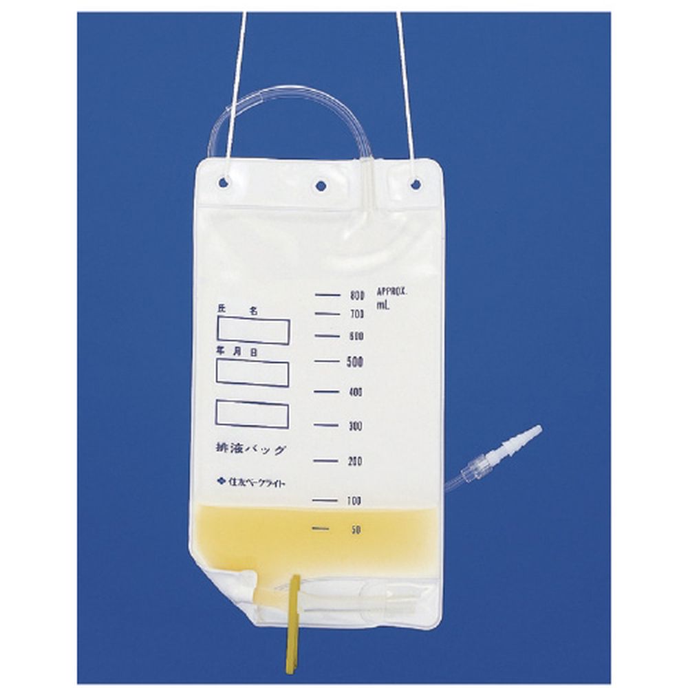 排液バッグ 800ml MD-43022（20イリ） 1箱 住友ベークライト 24-2609-00 医療用品 滅菌済み 滅菌パッケージ シングルユース ドレナージ 医療材料 採液 介護材料 使い捨て サージカル メディカル