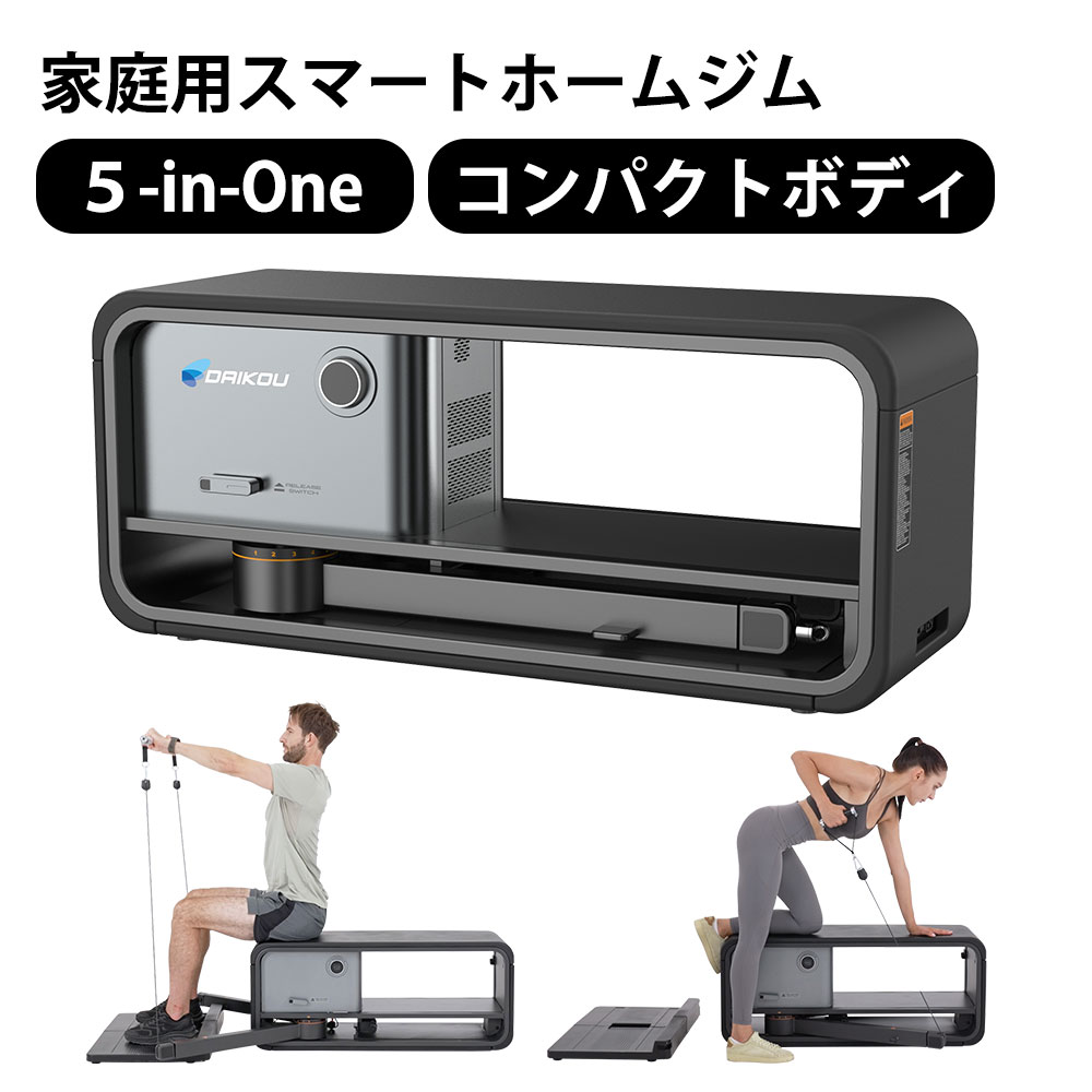 スマートホームジム 家庭用 DK-L832T 大広 ケーブルマシン ケーブルトレーナー コンパクトボディ 筋トレ 自宅ジム ボックストレーナー ウェイトトレーニング