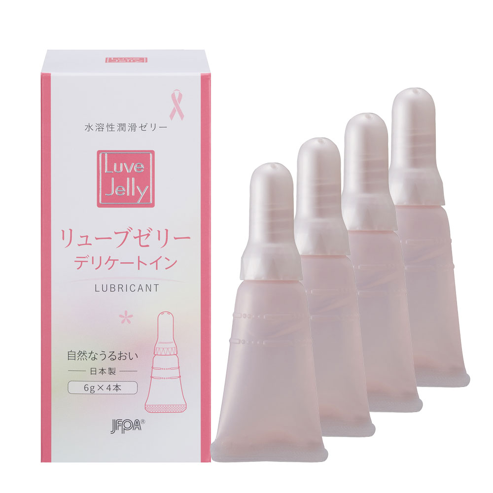 【60セット】潤滑ゼリー リューブゼリー デリケートイン 1本(6g×4本入) 使い切りタイプ 日本製 ジェクス 潤滑ジェル 無臭 無色透明 殺菌処理済 フェムケア 自然なうるおい|マツヨシ 店