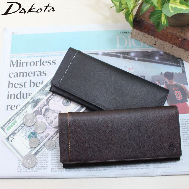 ダコタ DAKOTA 長財布 メンズ財布 ブラックレーベル リバーフォー長財布 牛革仕様 送料無料 ラッピング無料 0620705　 0620715　父の日 クリスマス