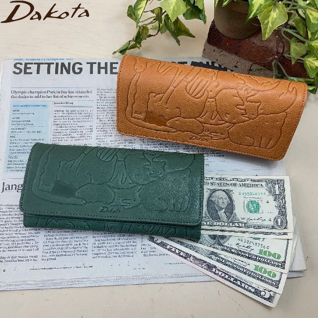 ダコタ DAKOTA 長財布 レディース財布 アニマーレ 牛革　かぶせ型長財布 アニマル柄 0030191 母の日 ギフト プレゼント クリスマス｜BAG＆LUGGAGE MATSUZAKAYA