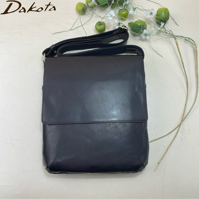 ダコタ（DAKOTA）メンズショルダーバッグ　本革　軽い馬革　ホースト薄マチショルダーバッグ　B5対応 送料無料 ラッピング無料 1620410-41 父の日　プレゼント