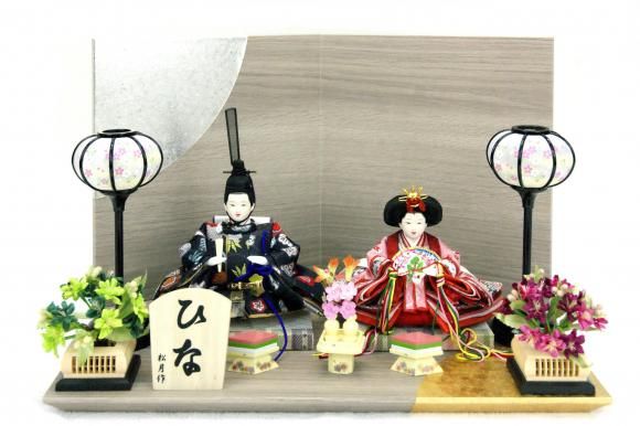 雛人形　コンパクト　かわいい　親王飾り　1-106｜松月人形店