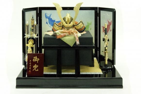 パウダーコンパクト 長閑やかさ清修秀作 12号特製兜飾りつけ 50-717
