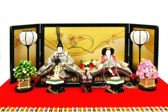 平安玉翁作 古典柄親王飾り 30-712|松月人形店